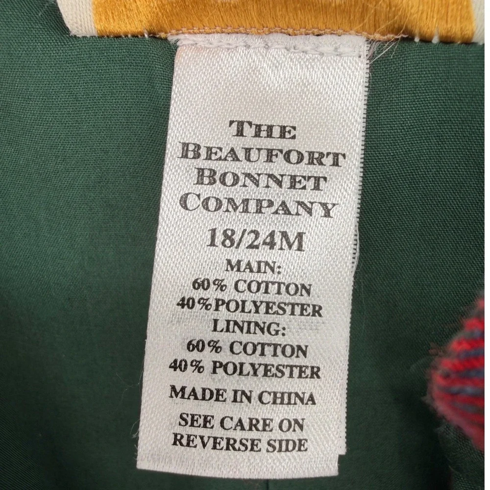 The Beaufort Bonnet‎ Company Overalls 18/24M Red Plaid Holiday Retro Preppy